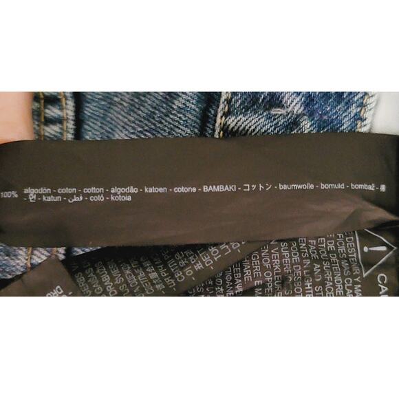 Zara Men's Straight Leg Distressed Button Fly Denim Jeans 30 x 30 - Picture 7 of 12